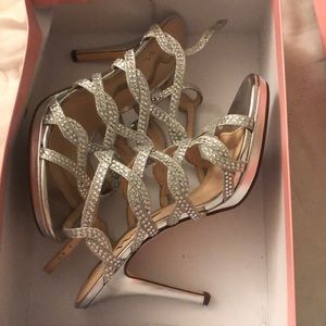 Nina shoes silver heels